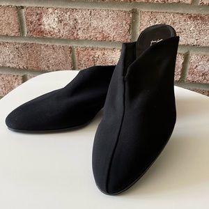 Thierry Rabotin Black Backless Microfiber Mules